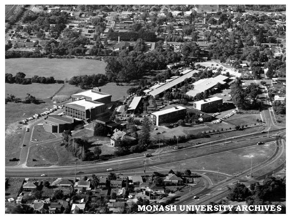 Aerial view of State College of Victoria at Frankston