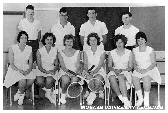 Tennis team, Frankston Teachers' College