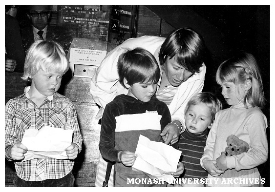 Alexander Theatre Saturday Club members Rollo Crittenden, James McIntyre, Mrs. Caroline McIntyre, Simon McIntyre, Zoe Crittenden