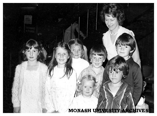 Alexander Theatre Saturday Club members with Mrs. Burbridge