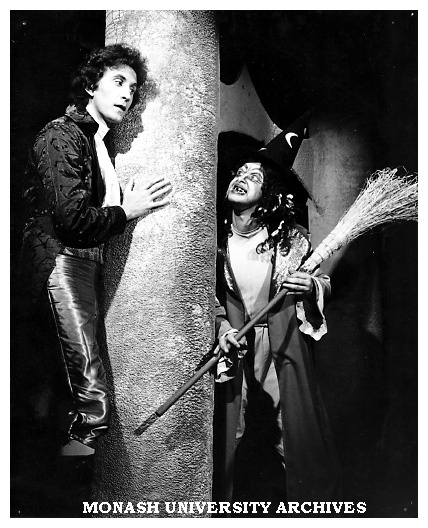 Chris Bradtke as the Prince and Bob Hook as the Witch in 'Beauty and the Beast'