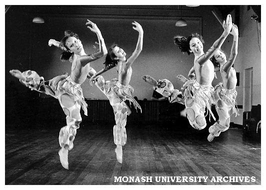 Katrina Tidey, Simone Casey, Megan Smith and Kim Leslie of Young Dancers' Theatre performing in 'The Nutcracker'
