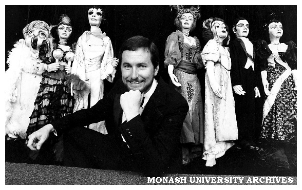 Phillip Edmiston and his marionettes from 'Small Wonders'