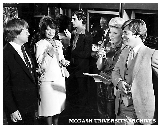 After show drinks in the foyer at the Alexander Theatre