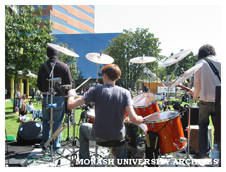 Band at Orientation Week at Caulfield campus