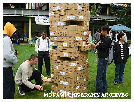 Orientation Week activity at Caulfield campus