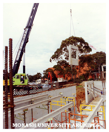 Performing Arts Precinct under constructon with Robert Blackwood Hall in background