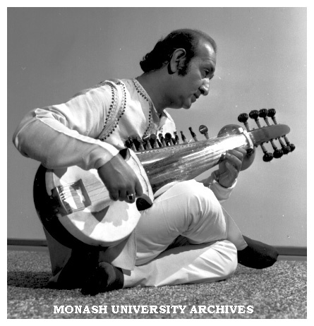 Visiting sarod player Ashok Roy