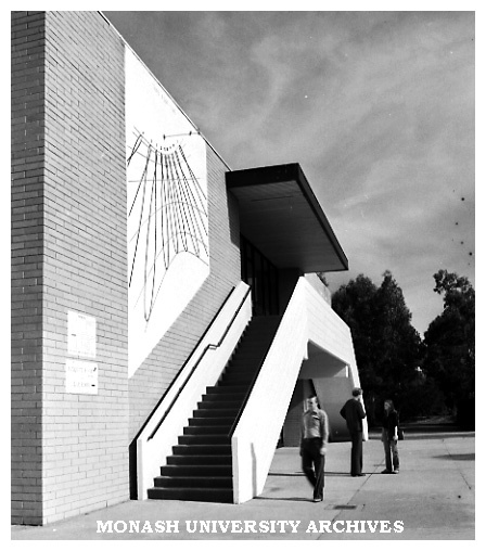 Union builidng with sun dial