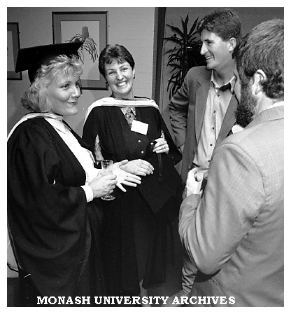 Ms Helen Rawlings (left) and Ms Kim Bolding, two of Australian's first distance education social work graduates