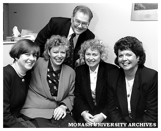 Staff Development Branch. SDB team (from left) Ms Anne Mennell, Ms Ulli Baxter, Mr Lionel Parrott, Ms Candy Millsom and Ms Di Barker