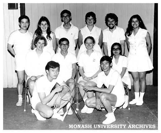 Monash Intervarsity badminton team