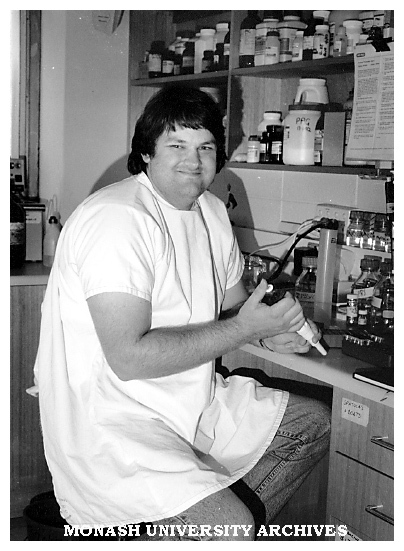 PhD student Mr Rohan Teasdale, Department of Immunology and Pathology at the Monash Medical School, Prahran