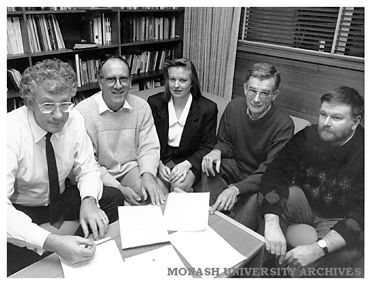 Members of the Australian Medical Council (AMC) accreditation team, Associate Professor Grahame Taylor, Mr Neal Paget, Ms Jenny Birrell, Mr Ed Marshall and Mr Mike Lewenberg