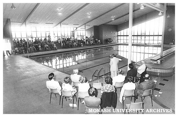 Official opening of the swimming pool