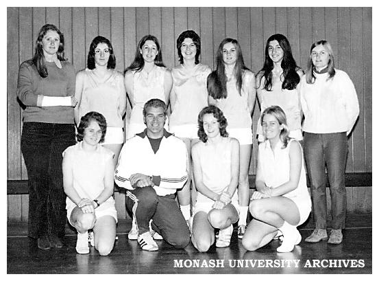 Monash Intervarsity women's basketball team 1971 winners