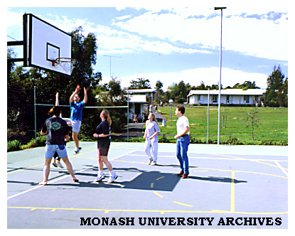 Basketball game at Gippsland campus