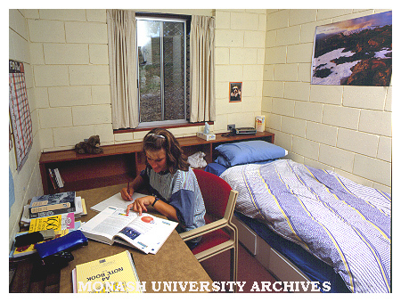 Student residence interior, north units, Gippsland campus