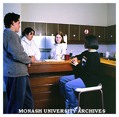 Student residences amenities, south unit kitchen, Gippsland campus
