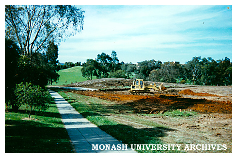 Construction of synthetic hockey field