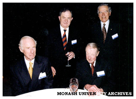 Peter Wade farewell function. J. A Hancock, Peter Wade, Sir George Lush and R. L. Martin.