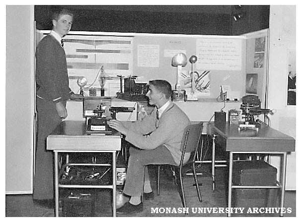 Physics display at Commonwealth Technical Training Week exhibition at Chadstone shopping centre.