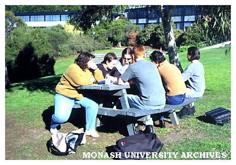 Students enjoying Gippsland campus