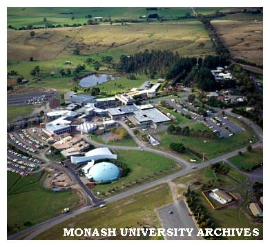Aerial view of Gippsland campus