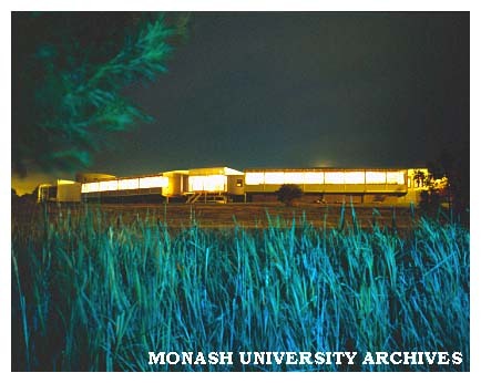 Gippsland campus at night