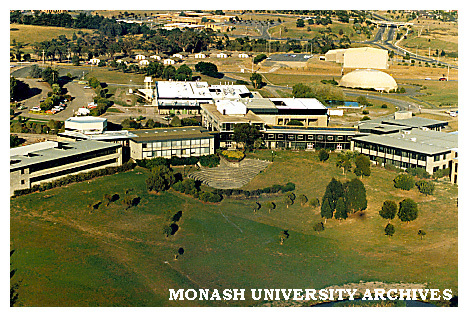 Aerial view of Gippsland campus looking west
