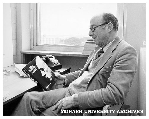 Dr. Geoffrey Serle with biography of Sir John Monash
