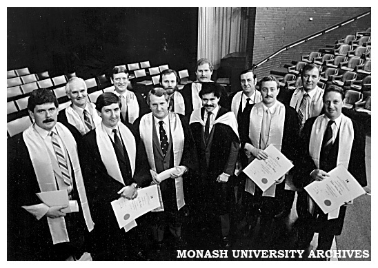 Fifth group of graduates of Chisholm's Associate Diploma of Police Studies course at Conferring of Awards