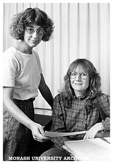 Ms Jenny McGowan, Chisholm Children's Services Co-ordinator, and co-worker Ms Ann Garden