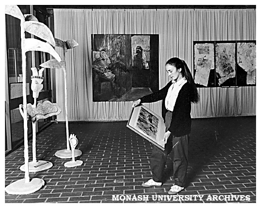 Second year Chisholm Fine Art student Sandra Williams, winner of the Lucato Peace Prize