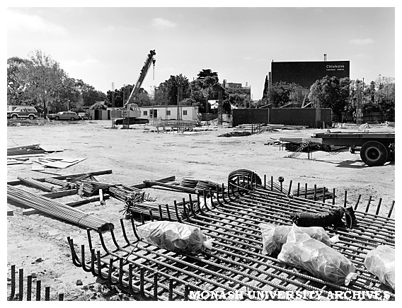 Construction of Chisholm Tower, Chisholm Institute of Technology, Caulfield