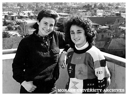 Ms Angela Borg (left) and Ms Dora Levakis, project officers for WELCOM, a joint Chisholm and Caulfield City Council community service project