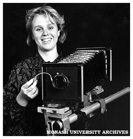 Graphic Design student Lisa Cromer, one of 30 women students taking part in the 'Women in Art' exhibition at Chisholm Caulfield