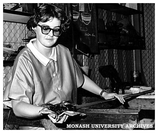 Fourth year Chisholm ceramics student Felicity Larkins,winner of a seven week scholarship to the Pilchuck School, USA