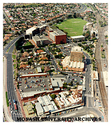 Aerial view of Caulfield campus