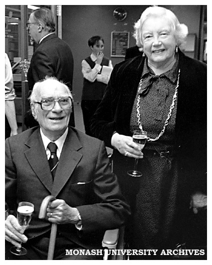 Sir Louis Matheson and Lady Audrey Matheson at naming of Matheson Library