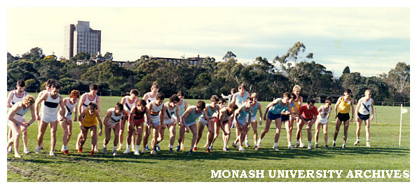 Monash Intervarsity mens cross country race