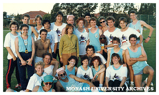 Monash Intervarsity Athletics Club track and field members