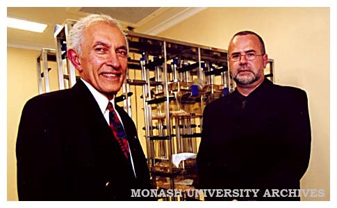 IRD Director Professor David de Kretser (left) and Mr Stephen Marshall, Director of Animal Services