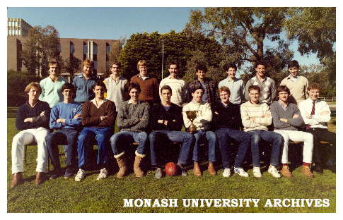 Monash Law Faculty football team - winners of the Matheson Cup, 1984