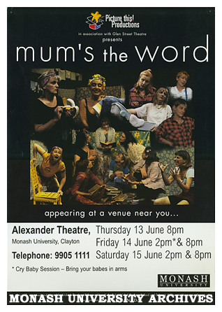 Poster for 'Mum's the Word' by Picture This Productions