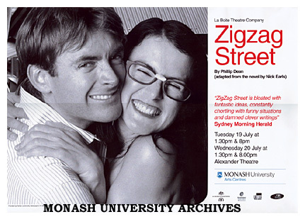 Poster for 'Zigzag Street' by La Boite Theatre Company