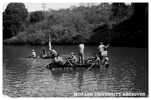 Caulfield Technical College Electrical Engineering students raft race