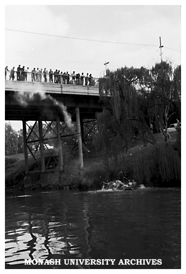 Caulfield Technical College students raft race