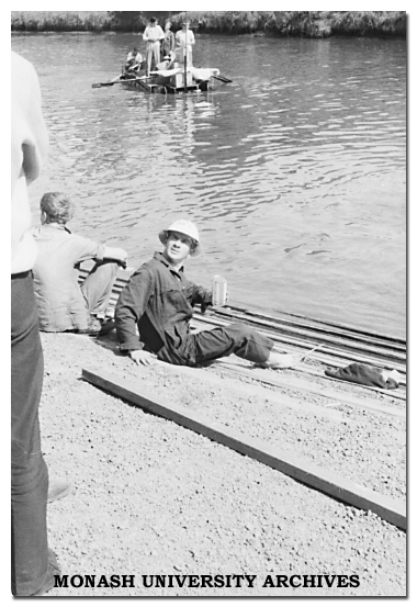 Caulfield Technical College students raft race
