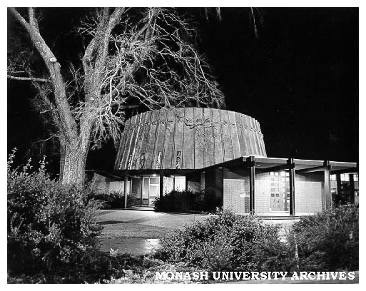 Mockridge, Stahle and Mitchell: Religious Centre 1965-8, exterior